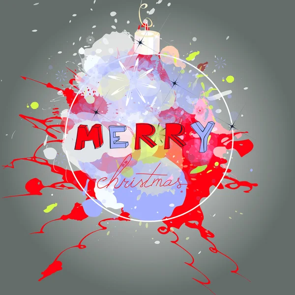 Carte de Noël stylisée — Image vectorielle