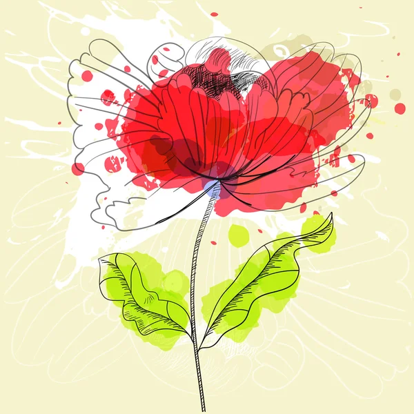 Стилизованный цветок — стоковый вектор