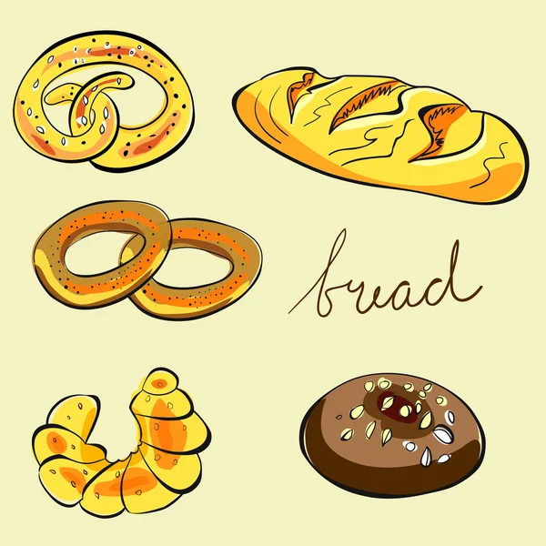 Ilustración del pan — Archivo Imágenes Vectoriales