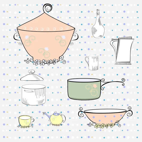 Équipement de cuisine — Image vectorielle