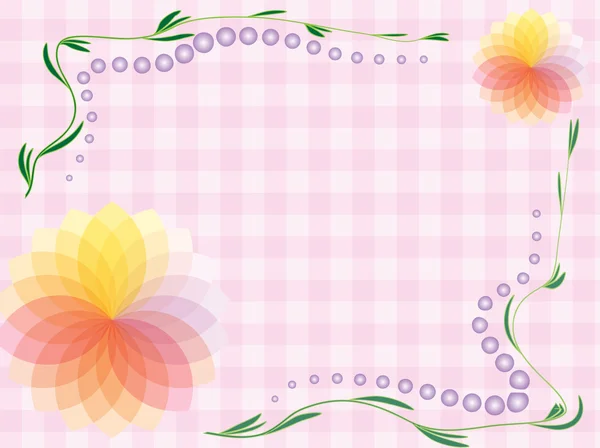 Fleur motif décoratif abstrait — Image vectorielle