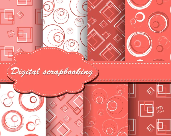 stock vector Set of vector paper for scrapbook