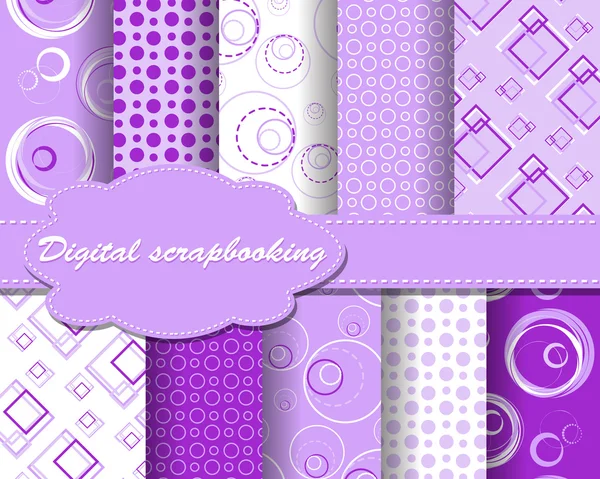 stock vector Set of vector paper for scrapbook