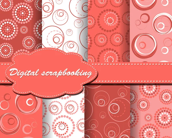 stock vector Set of vector paper for scrapbook