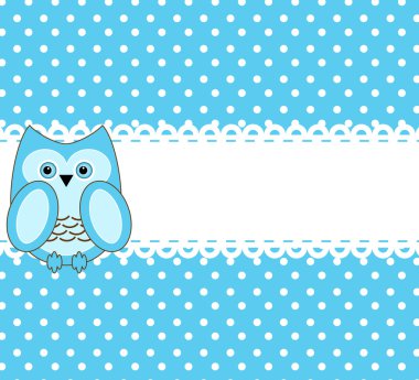 Vector cute wise owls background for scrapbook clipart