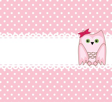 Vector cute wise owls background for scrapbook clipart