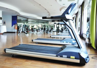 Sport club gym, empty of clipart