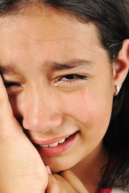 Crying girl clipart