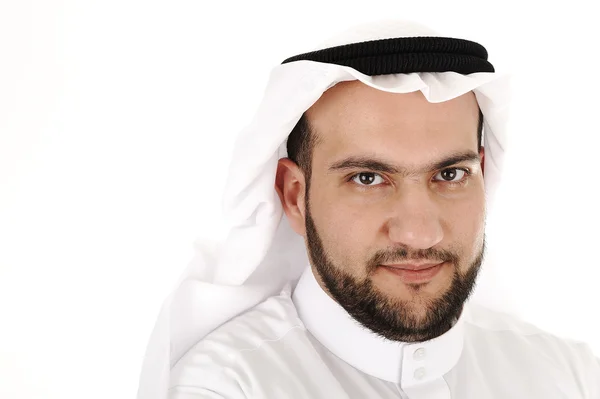 Arabic man portrait isolated — Stock Photo, Image