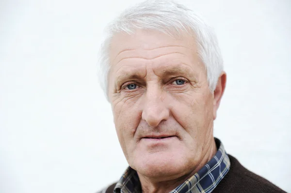 Closeup Profile on a good looking Old Man — Stock Photo, Image