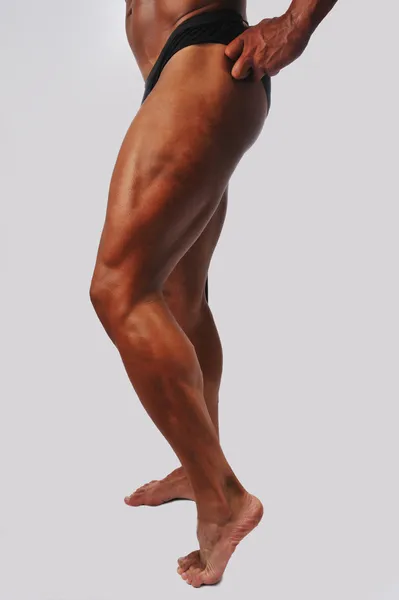 Construtor de corpo perna — Fotografia de Stock