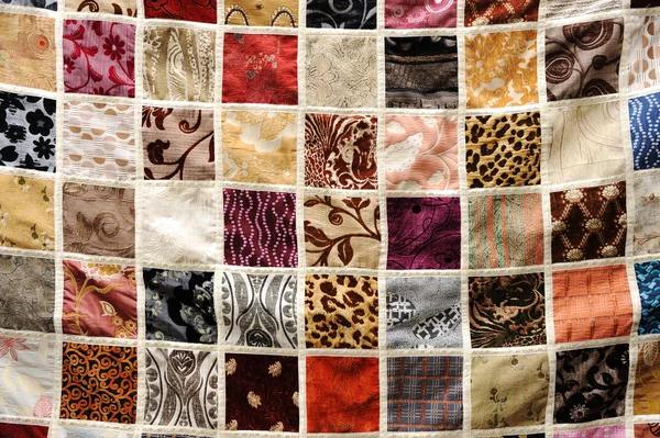 Berbagai jenis latar belakang kain, ornamen oriental — Stok Foto