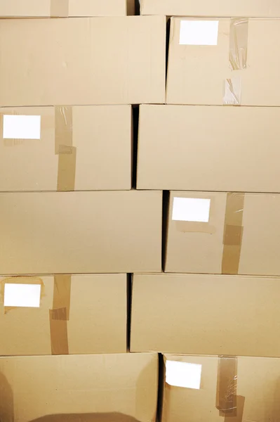 Hromady kartonových krabic — Stock fotografie
