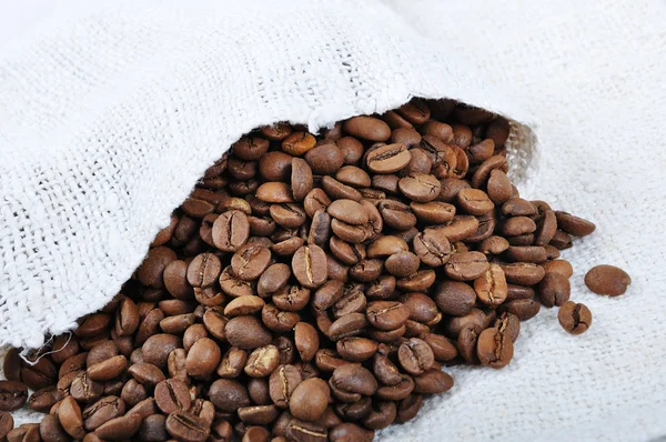 stock image Coffee in white fabric