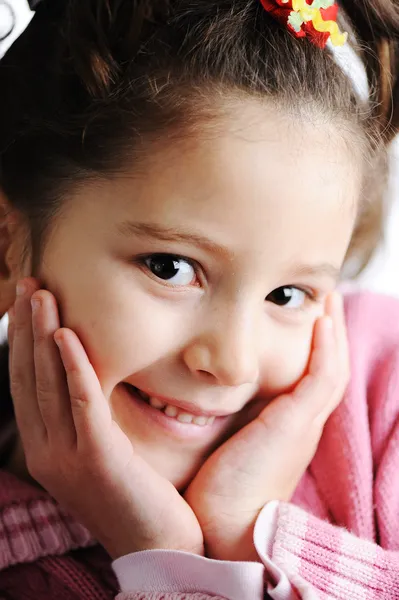 Portrait of a cute little girl Stock Image