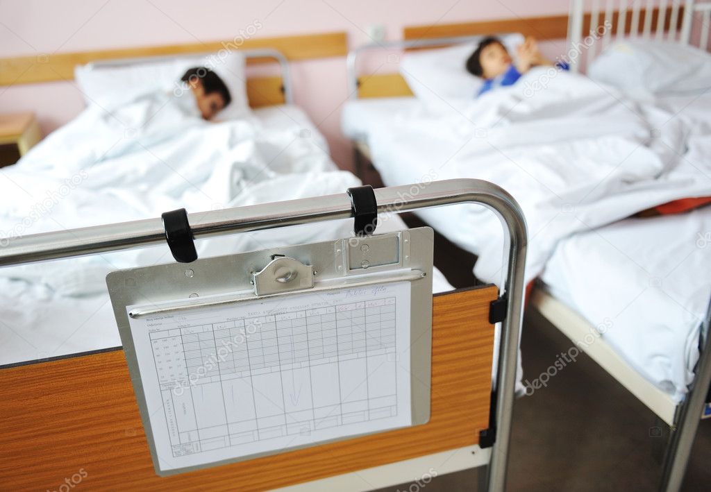 Ill child in hospital