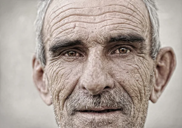 Idős, régi, érett férfi portré — Stock Fotó