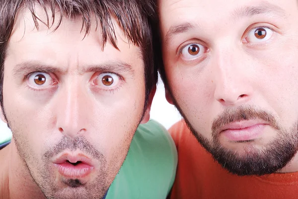 Dois homens surpresos — Fotografia de Stock