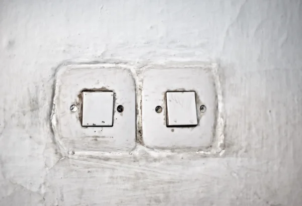 Velho interruptor de eletricidade — Fotografia de Stock