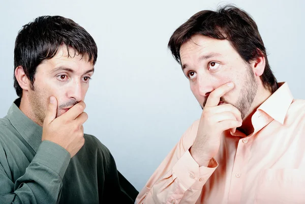 Two worried man — Stock Photo, Image