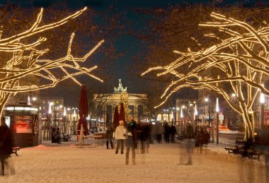 Berlin brandenburger tor christmas clipart