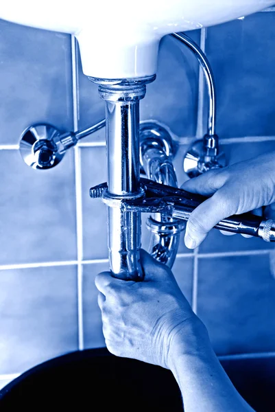 Reparador de fontanero — Foto de Stock