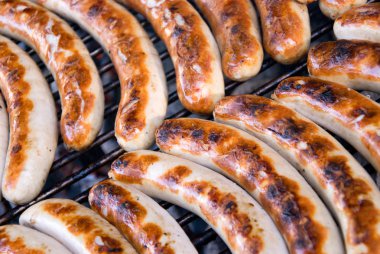 Barbecue sausages clipart