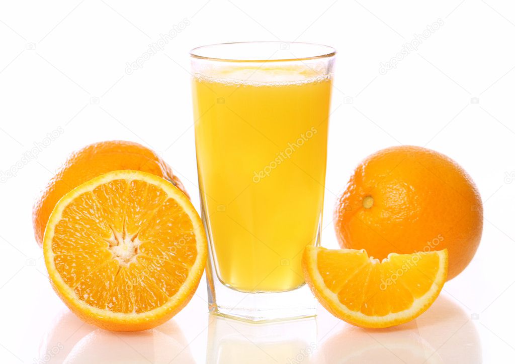 Fresh and cold orange juice — Stock Photo © yekophotostudio #6656072