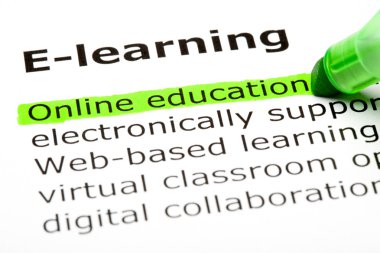 E-learning Online Education clipart