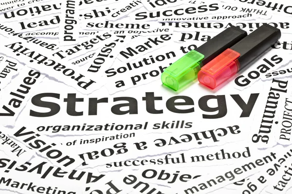 "Stratégia" fogalma — Stock Fotó