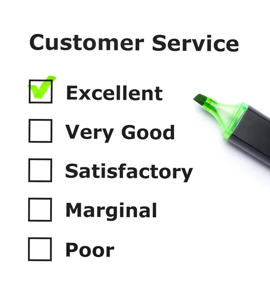 Customer service evaluation — Stock Photo, Image