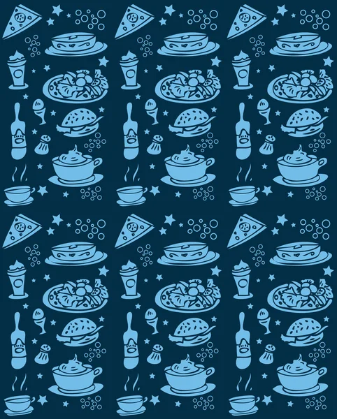 Food seamless pattern web background or fabric — Stock Photo, Image
