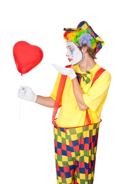 Цирковий клоун в любові — стокове фото