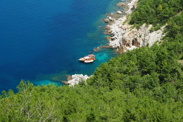 Boote im Mittelmeer — Stockfoto