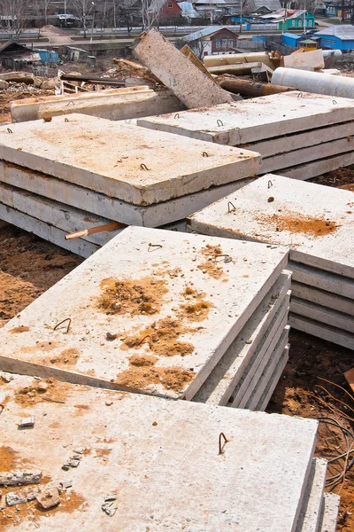 stock image Stacks of concrete slabs