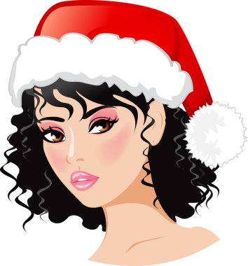 Christmas girl clipart