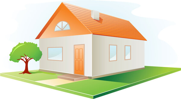 Casa vectorial — Vector de stock