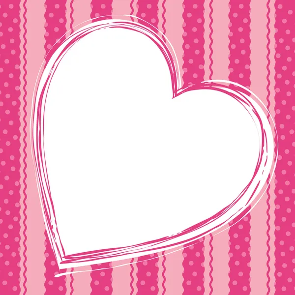 Liefdeskaart met harten — Stockvector