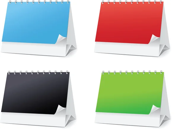 Definir espaços em branco para calendários de desktop —  Vetores de Stock