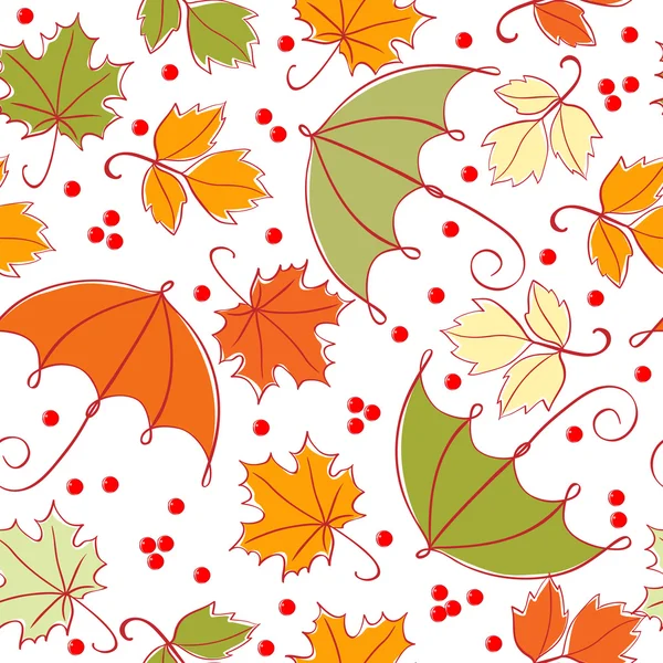 Sömlös hösten bakgrund — Stock vektor