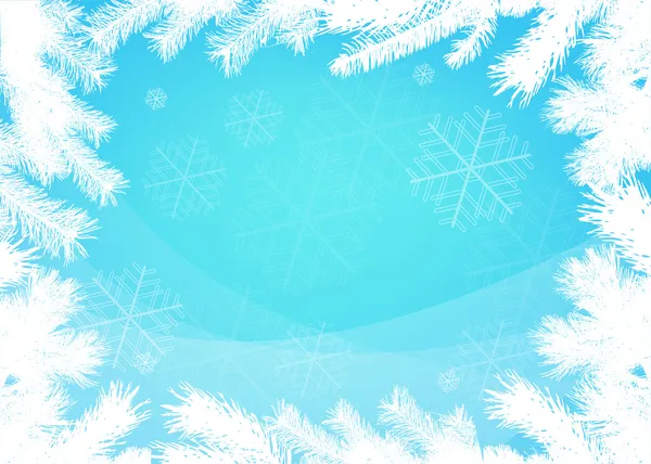 冬季圣诞边框背景 — 图库矢量图片