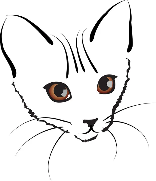 かわいい子猫 — ストックベクタ