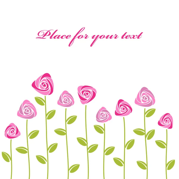 Roses background — Stock Vector