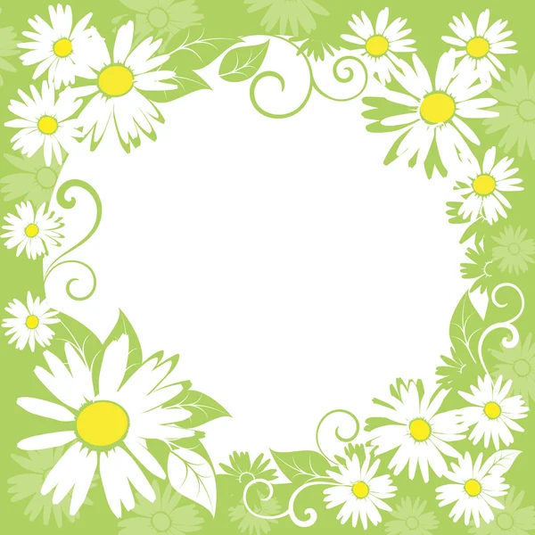 Våren blommor gränsen — Stock vektor