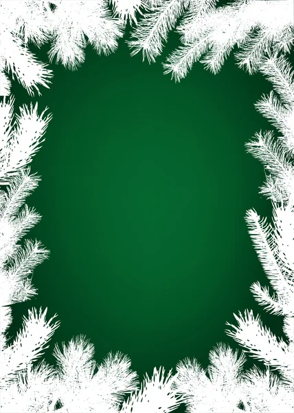 Winter christmas border background — Stock Vector