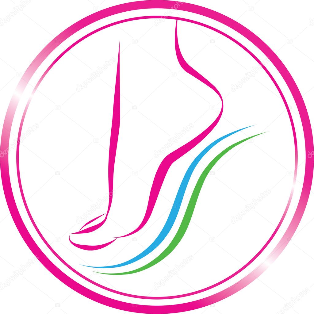 Foot symbol. element for design