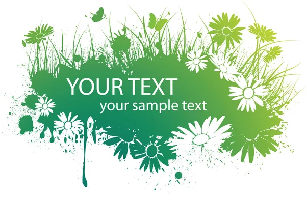 Bannière florale de printemps — Image vectorielle