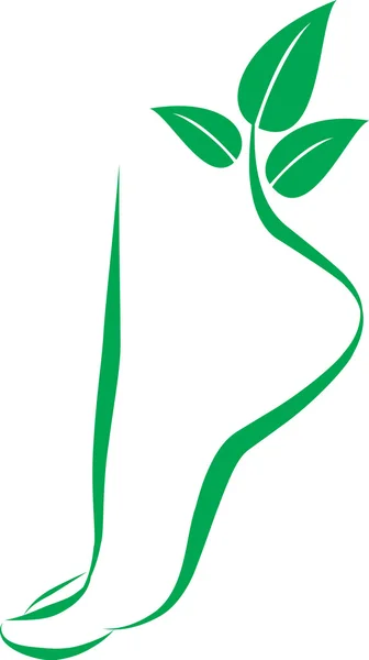 Simbolo del piede. elemento per il design — Vettoriale Stock