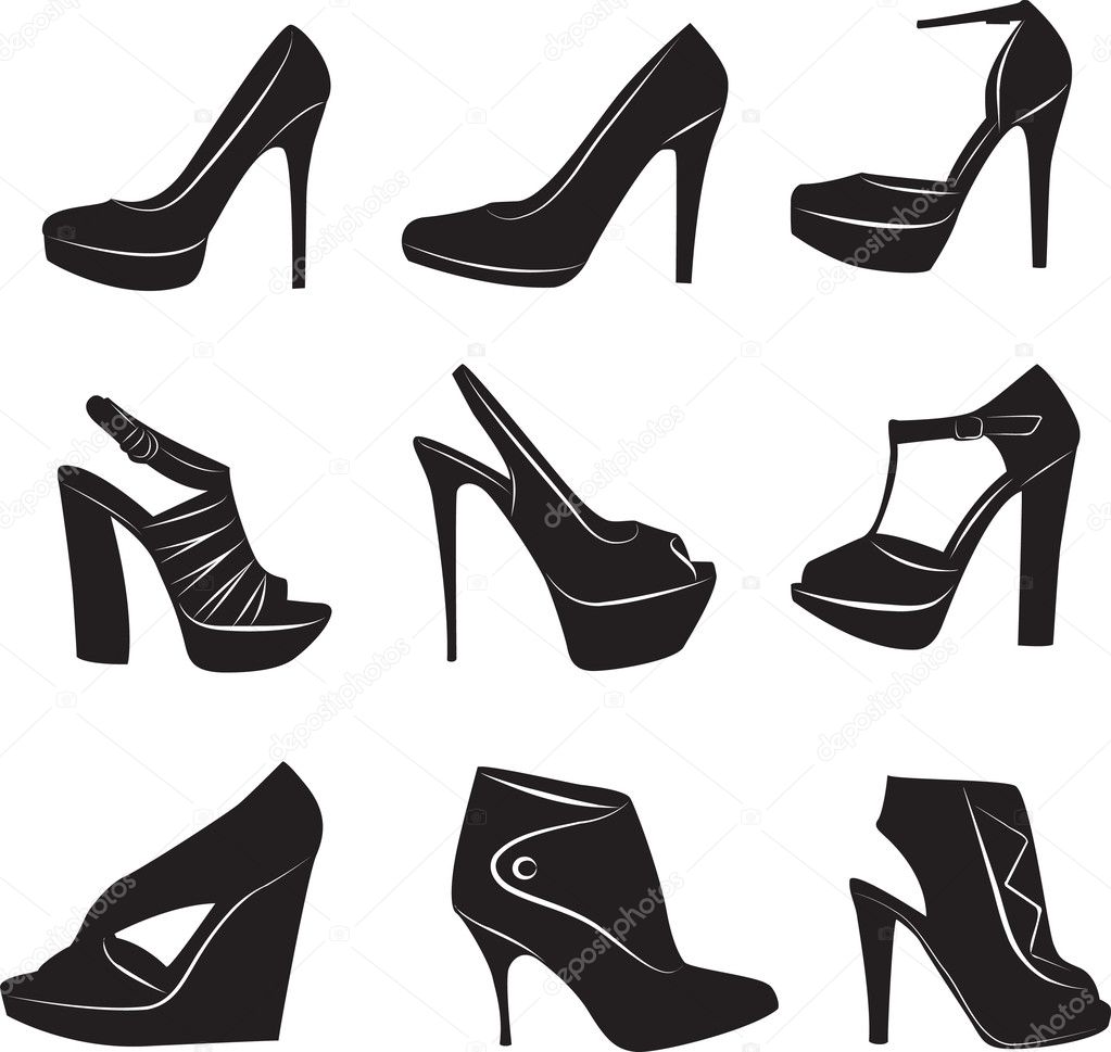 Beauty woman's shoes collection