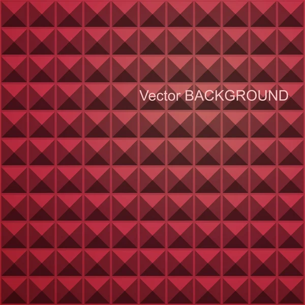 Abstracte naadloze vierkante achtergrond. rode mozaïek — Stockvector